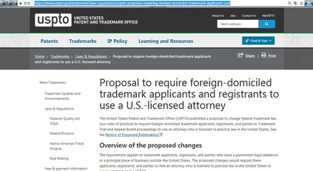 劍指中國？USPTO新規(guī)要求境外企業(yè)聘用美國商標律師申請美國商標